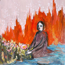 Load image into Gallery viewer, Picking flowers for the end of the world - print