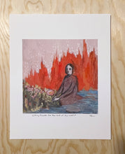 Load image into Gallery viewer, Picking flowers for the end of the world - print