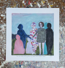 Load image into Gallery viewer, She was surrounded by traces of lives that might’ve been - print