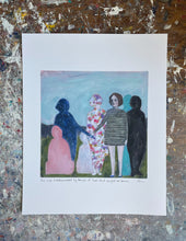 Load image into Gallery viewer, She was surrounded by traces of lives that might’ve been - print