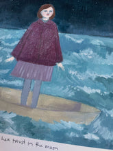 Load image into Gallery viewer, She put her trust in the moon - giclee print