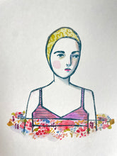 Load image into Gallery viewer, She swam in a sea of wildflowers