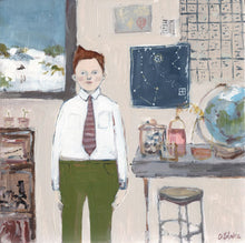 Load image into Gallery viewer, Despite the best of intentions, Maxwell could not believe in magic - print