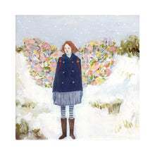 Load image into Gallery viewer, tess wore wings made of spring - limited edition giclee print of original oil painting