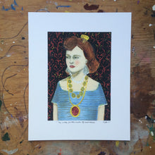 Load image into Gallery viewer, She wore jewels made of memories - giclee