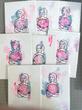 Load image into Gallery viewer, Amelia holding her dreams - mixed media