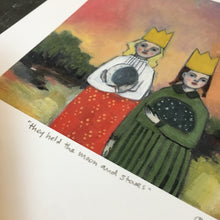 Load image into Gallery viewer, They held the moon and stars - print