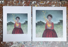 Load image into Gallery viewer, Her heart was made of fire - print
