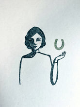 Load image into Gallery viewer, Luck (horseshoe) - mixed media
