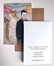 Load image into Gallery viewer, Julian’s imaginary friend kept him company at parties - greeting card
