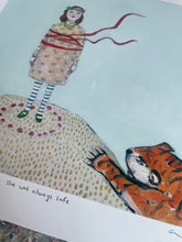 Load image into Gallery viewer, she was always safe - print of original oil painting
