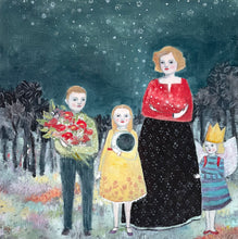 Load image into Gallery viewer, She wanted nothing more for them than the moon and stars, hope and beauty - giclee print of original oil painting
