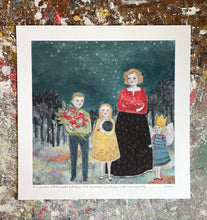 Load image into Gallery viewer, She wanted nothing more for them than the moon and stars, hope and beauty - giclee print of original oil painting

