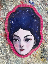 Load image into Gallery viewer, Star haired girl sticker
