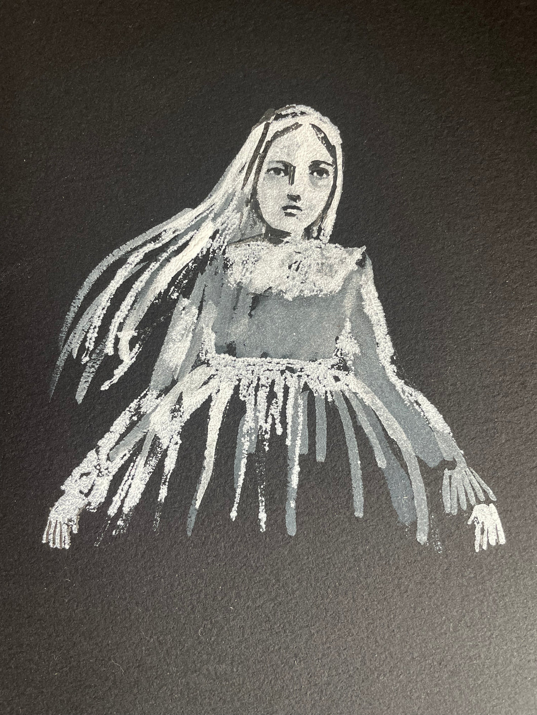 Ghost 6 - mixed media