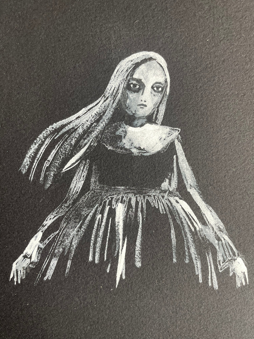 Ghost 4 - mixed media