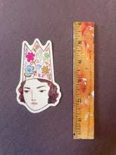 Load image into Gallery viewer, Samantha - girl with a flower crown sticker
