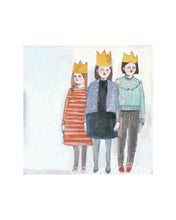 Load image into Gallery viewer, Three girls with crowns
