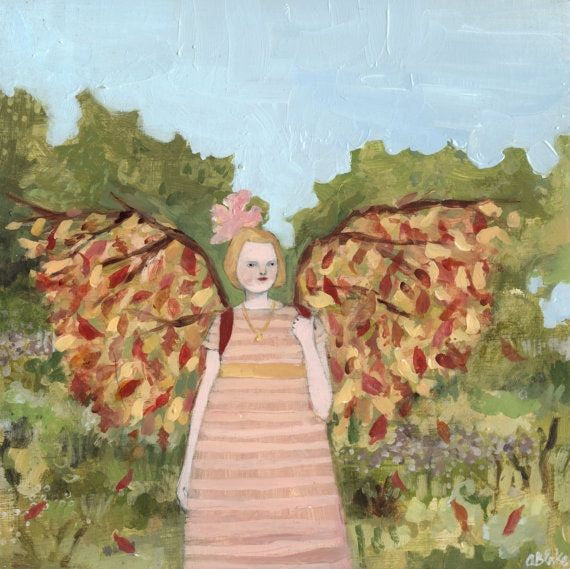 bonnie wore wings of autumn  - limited edition print