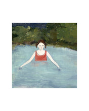 Load image into Gallery viewer, natalie searched the waters for answers - giclee print of original oil painting
