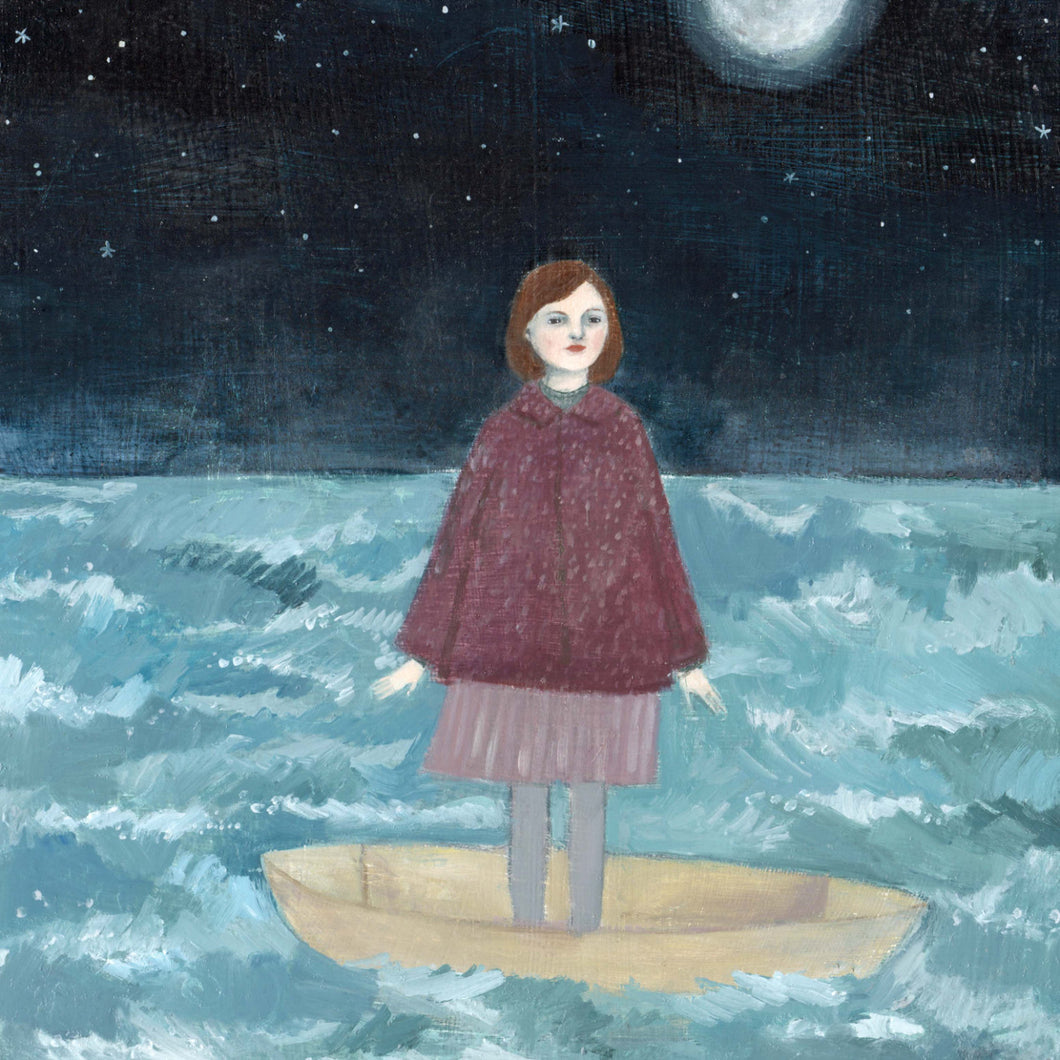 She put her trust in the moon - limited edition giclee print
